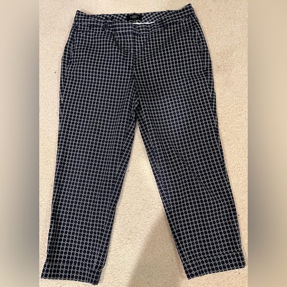 Talbots signature pants navy/white size 14 - Picture 1 of 4